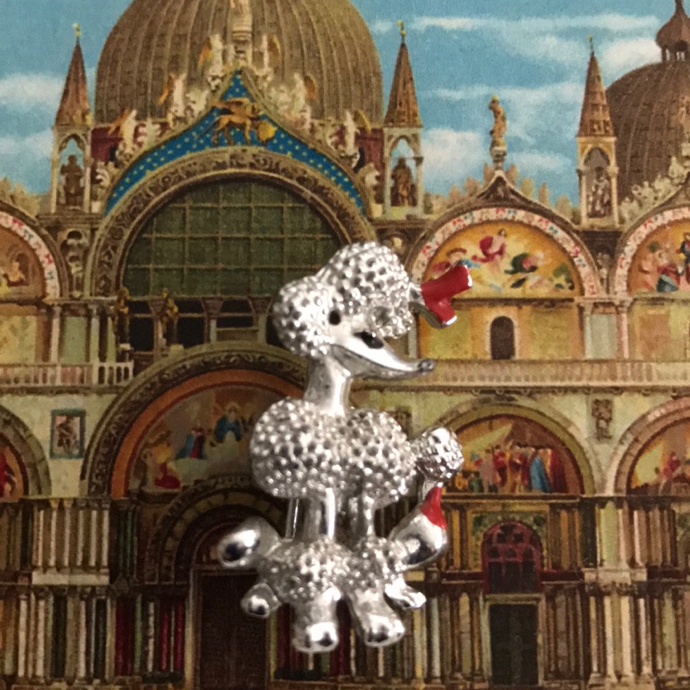Vintage poodle brooch!